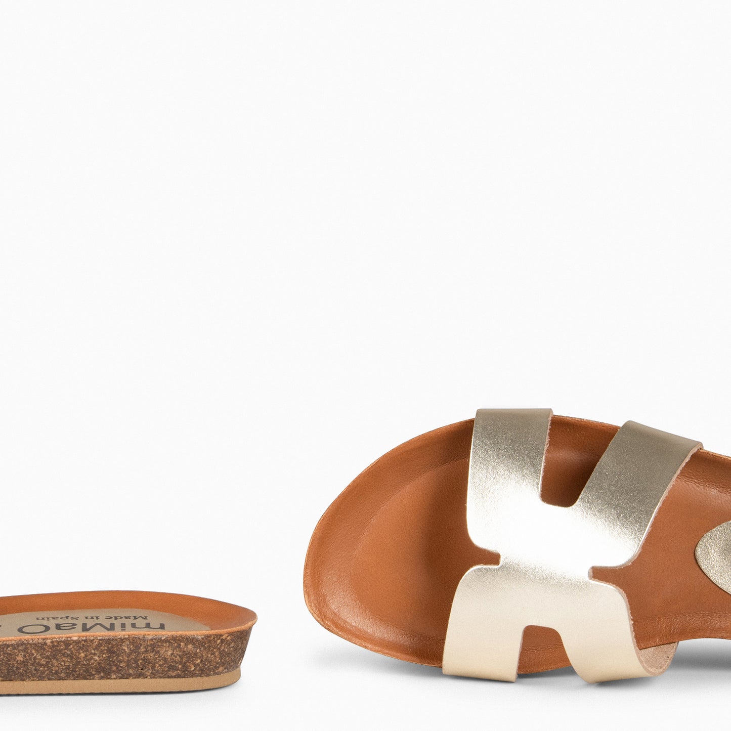 CLIVIA - Sandalias Planas BIO PLATINO