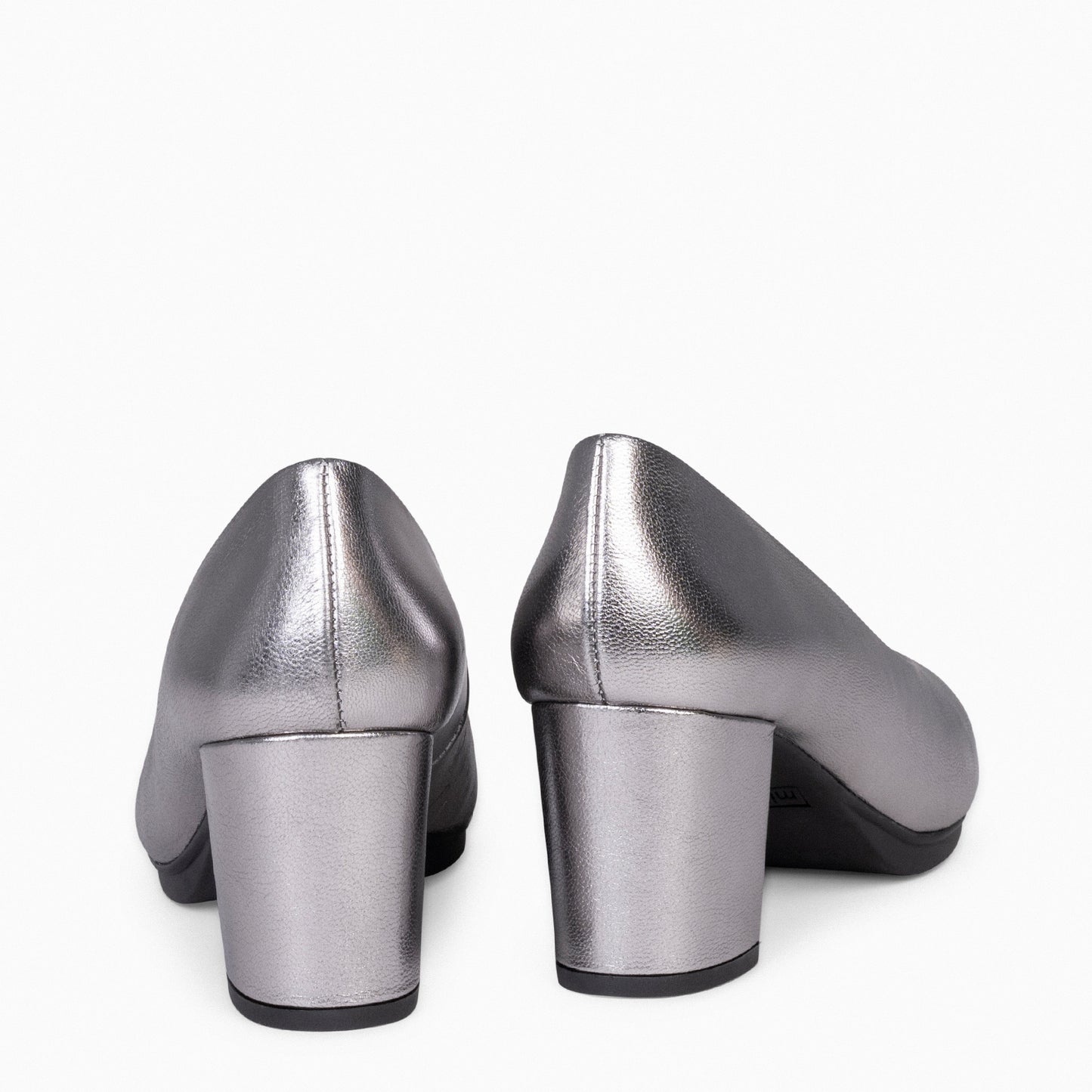 S SPLASH - Chaussures en cuir métallisé SILVER