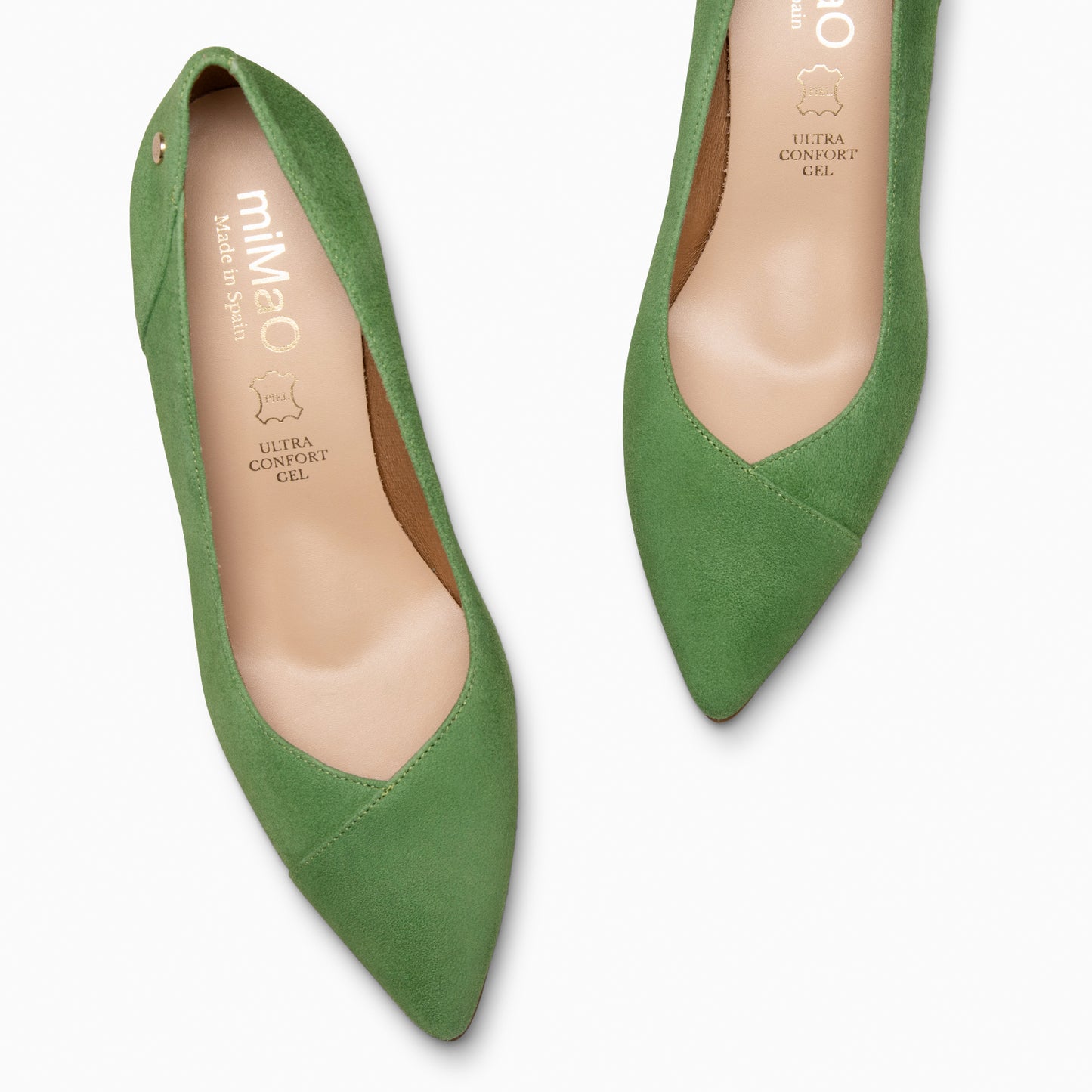 GLAM S - Zapatos de salón de tacón bajo VERDE