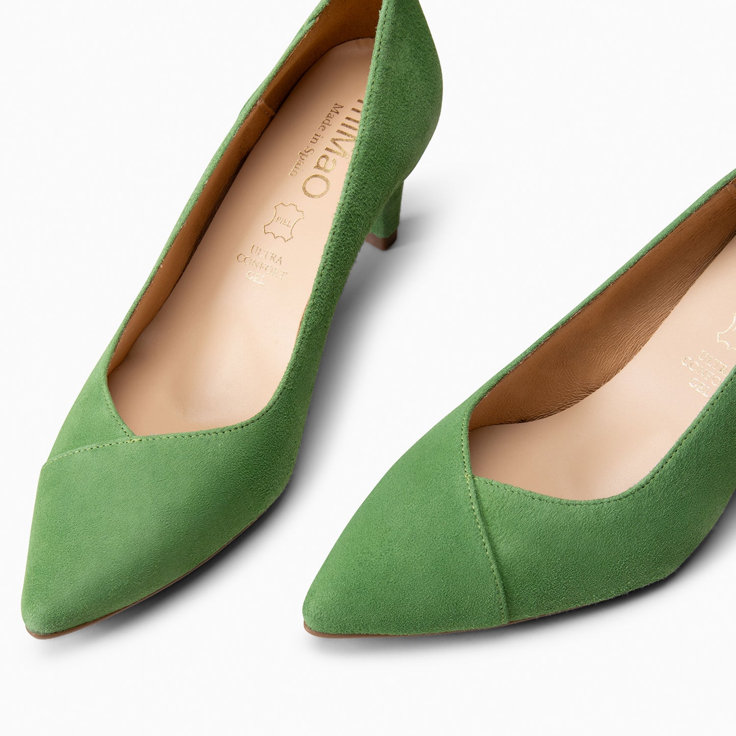 GLAM S - Zapatos de salón de tacón bajo VERDE