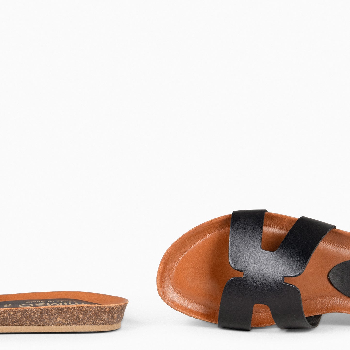 CLIVIA - Sandalias Planas BIO NEGRO