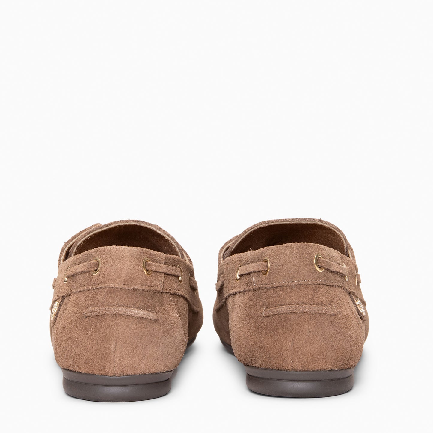 COLLINS - Náuticos de piel craquelada TAUPE