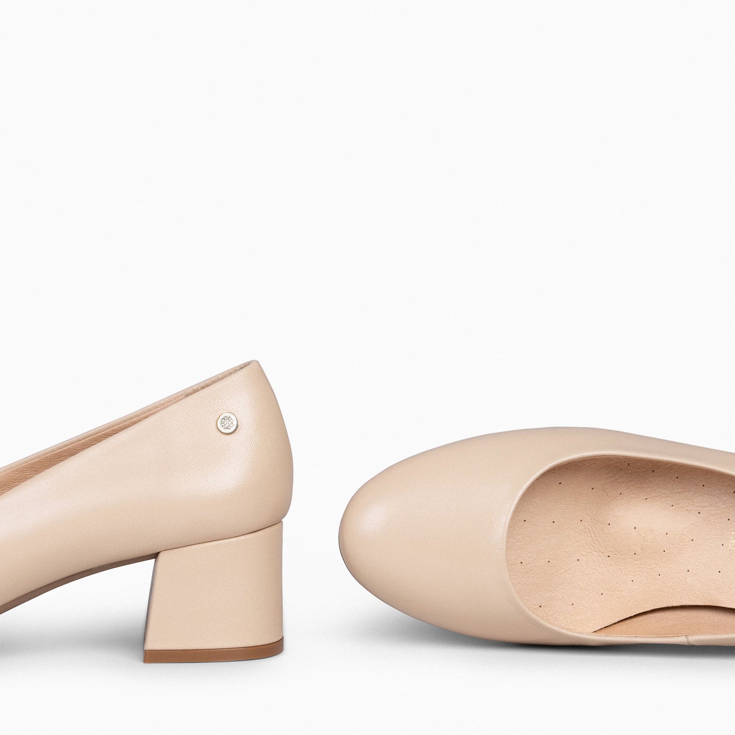 REDONDO SALON - Zapatos de tacón bajo de napa MOAR