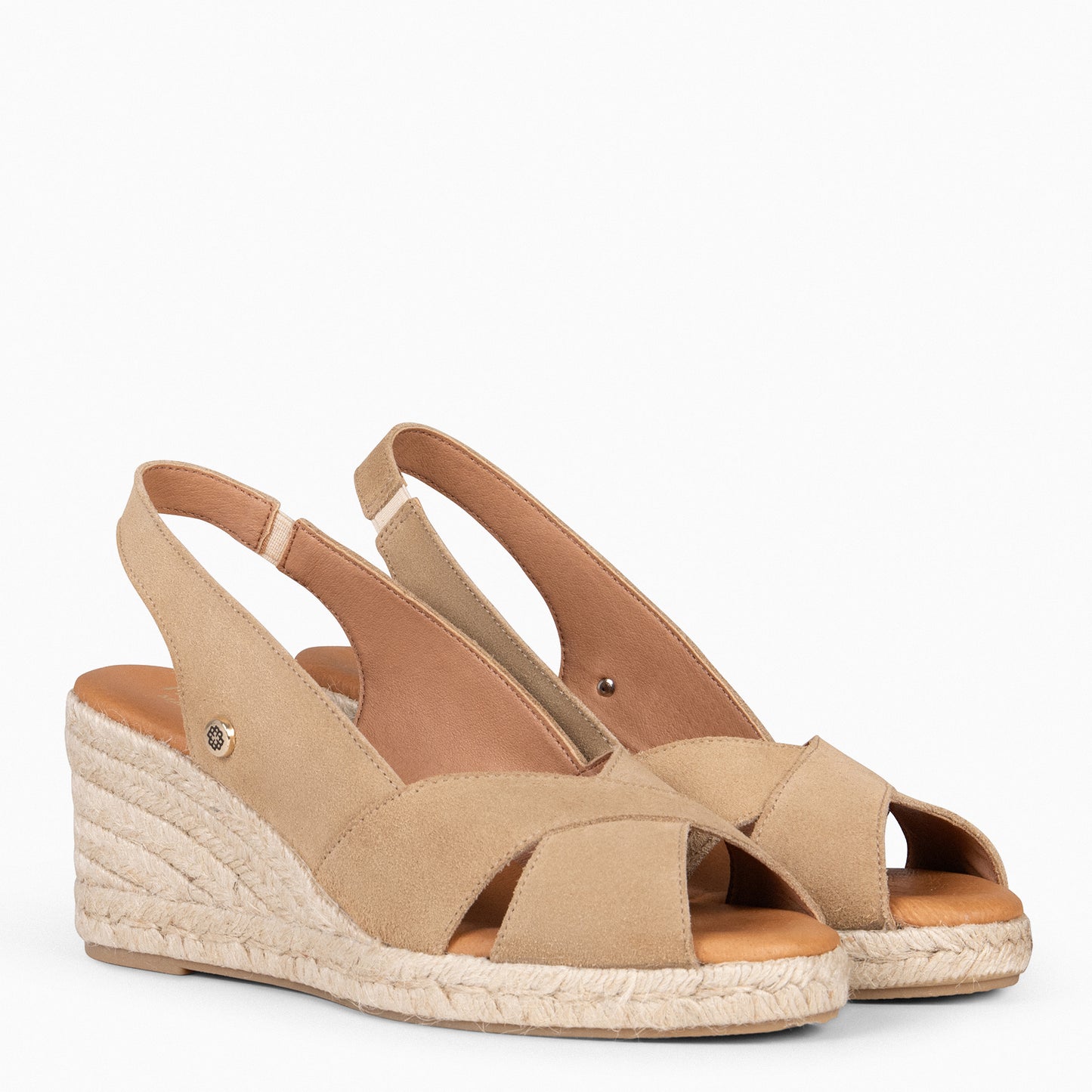 ATTICA – Cuñas de esparto altas BEIGE