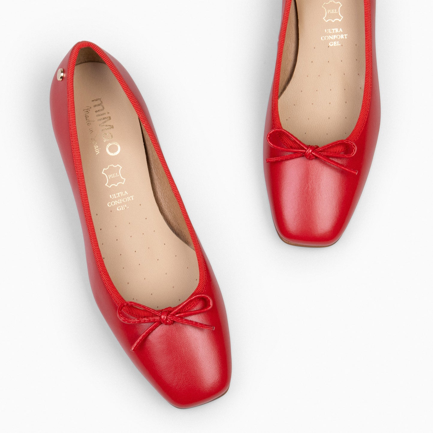 OPERA – Ballerines à talon ROUGE