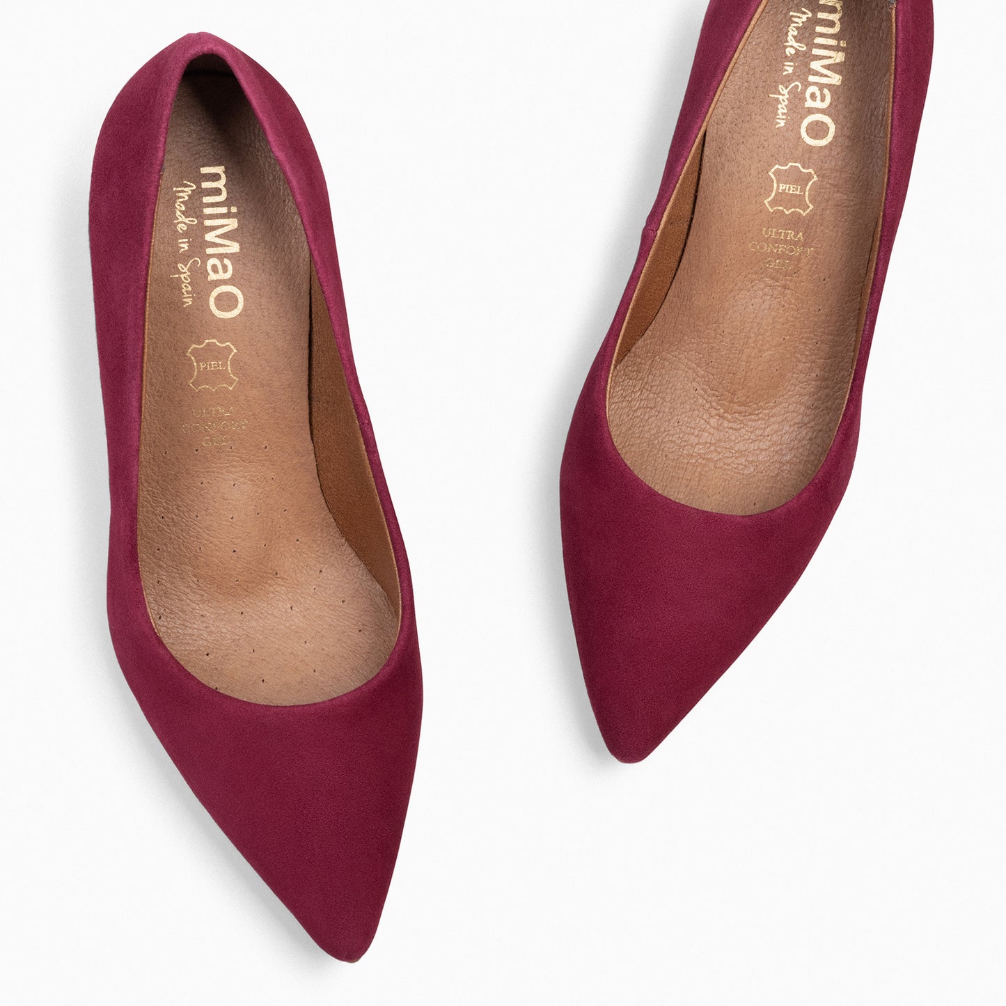 STILETTO – Zapato de tacón de aguja GRANATE