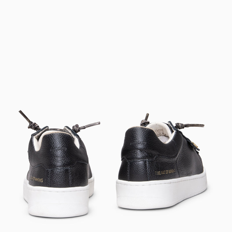 RENNES - Zapatillas con cordones elásticos NEGRO LEOPARDO