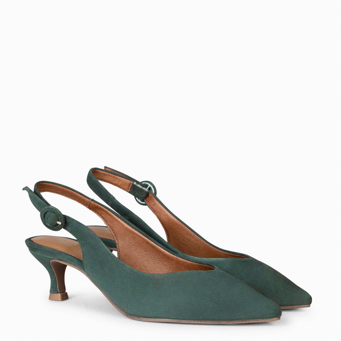 CARMEN – Zapatos de Tacón acampanado VERDE