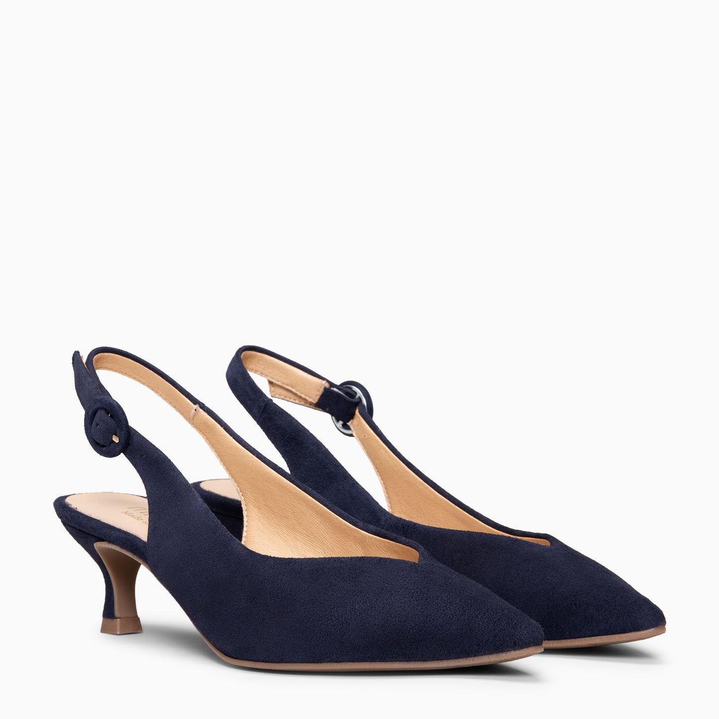 CARMEN – Zapatos de Tacón acampanado MARINO