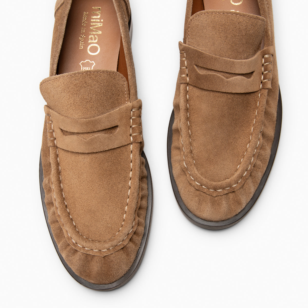 TOKIO - Mocasín en piel de charol TAUPE