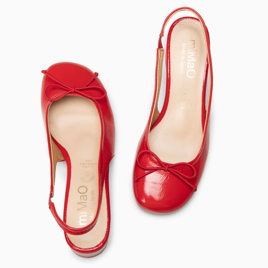 DOROTHY - Zapatos de tacón destalonado Baresoft ROJO