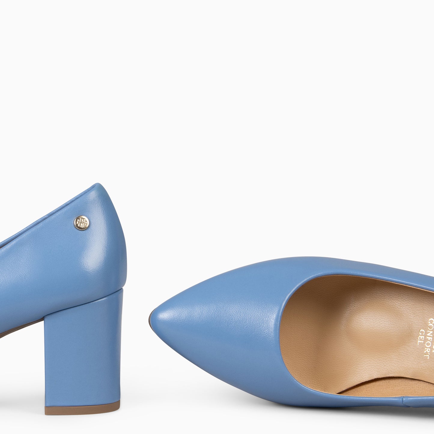 URBAN S SALÓN - Zapatos de tacón medio de napa AZUL