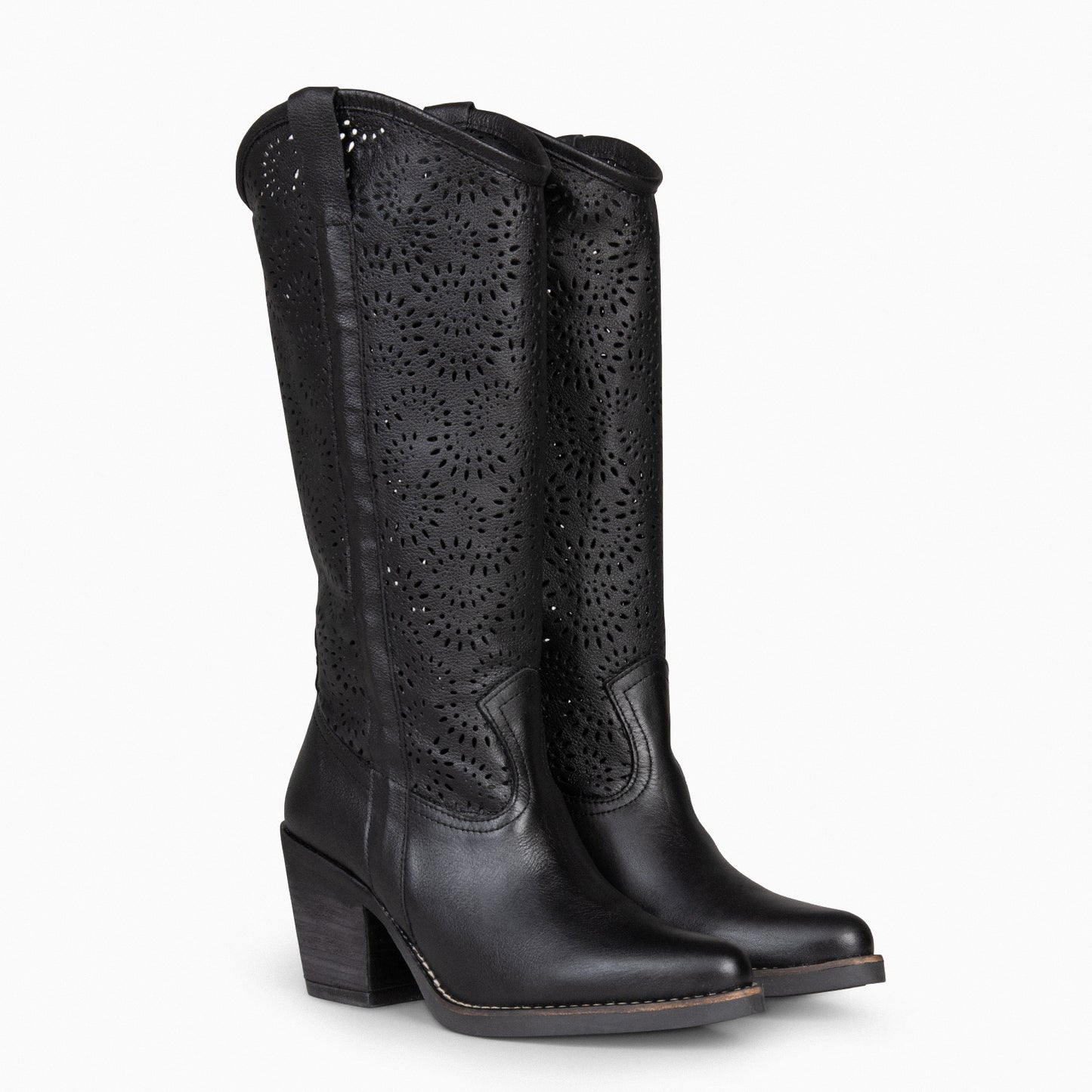 AUSTIN – Bottes Santiags D'été NOIRES