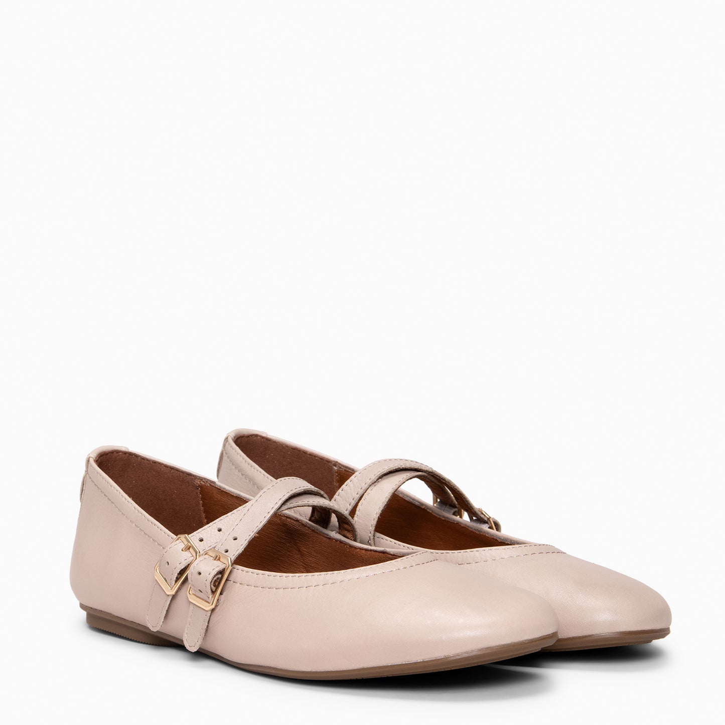 AMAPOLA - BAILARINA PLANA BARESOFT NAPA NUDE