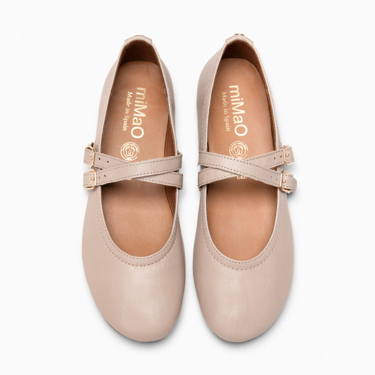 AMAPOLA - BAILARINA PLANA BARESOFT NAPA NUDE