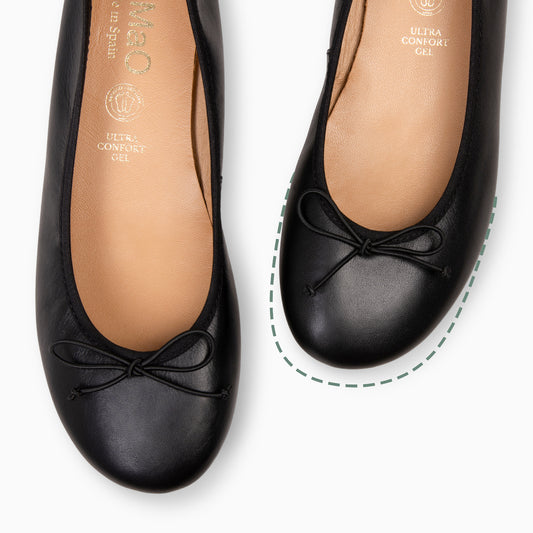 CAMPANILLA - BAILARINA ESTILO BAREFOOT NEGRO