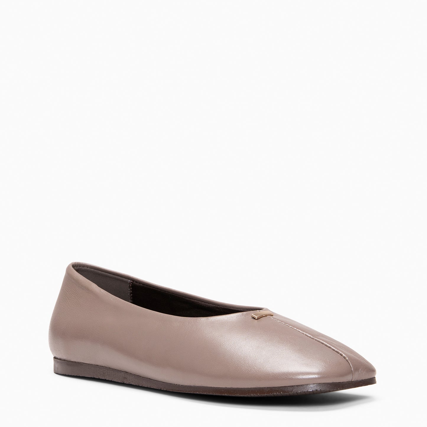 CALA - Bailarinas Baresoft de piel TAUPE