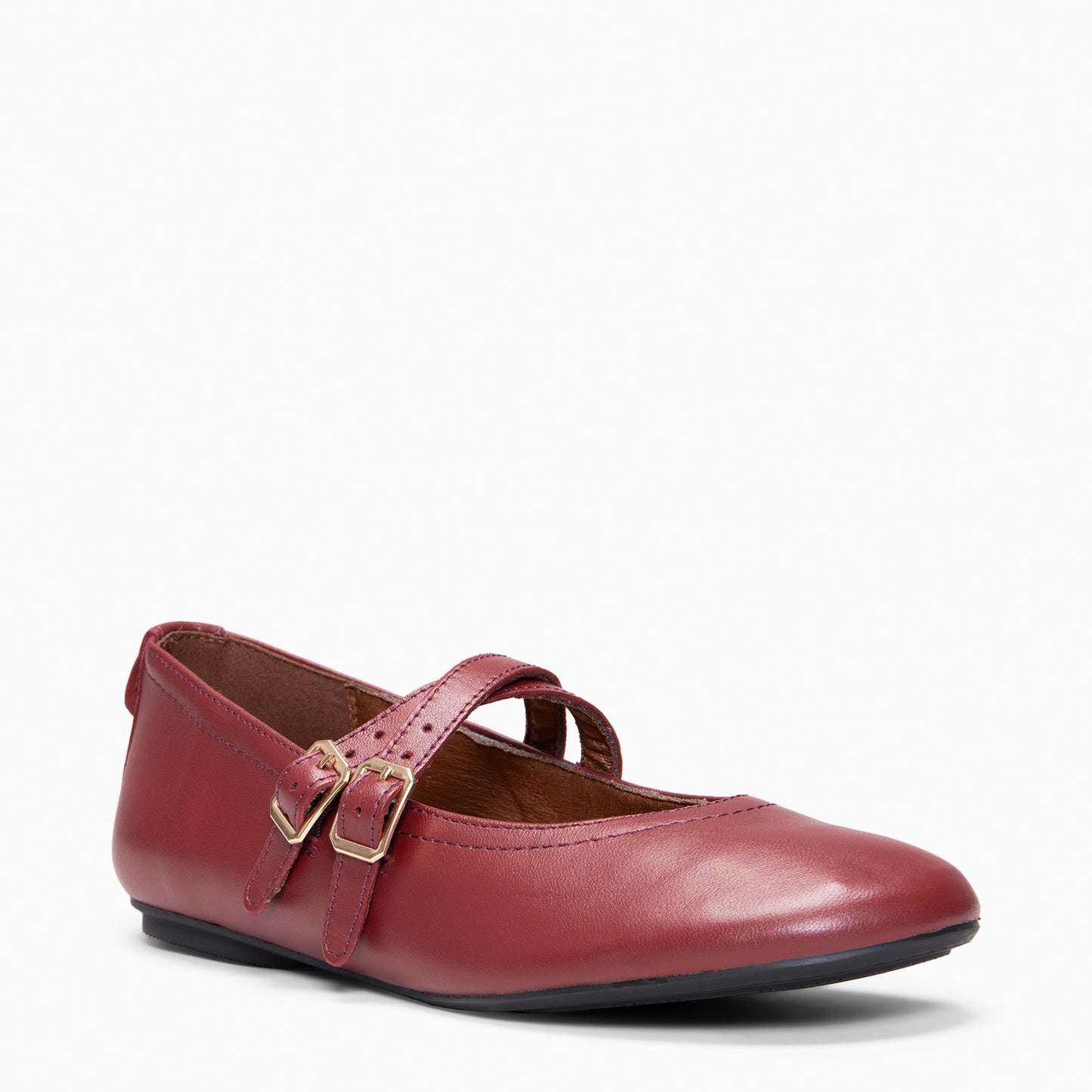 AMAPOLA - BAILARINA PLANA BARESOFT NAPA ROJO