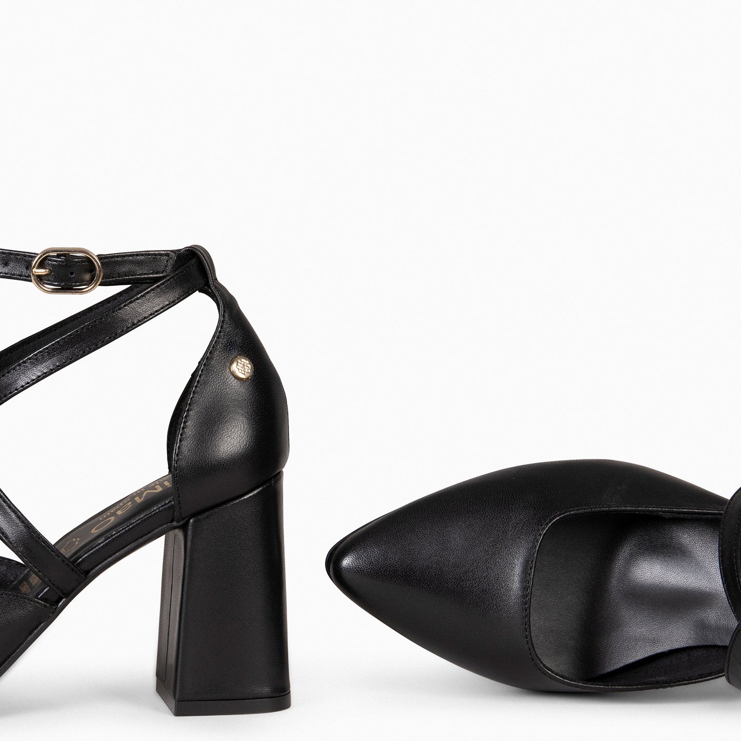 ARIEL - Zapato de tacón ancho NEGRO