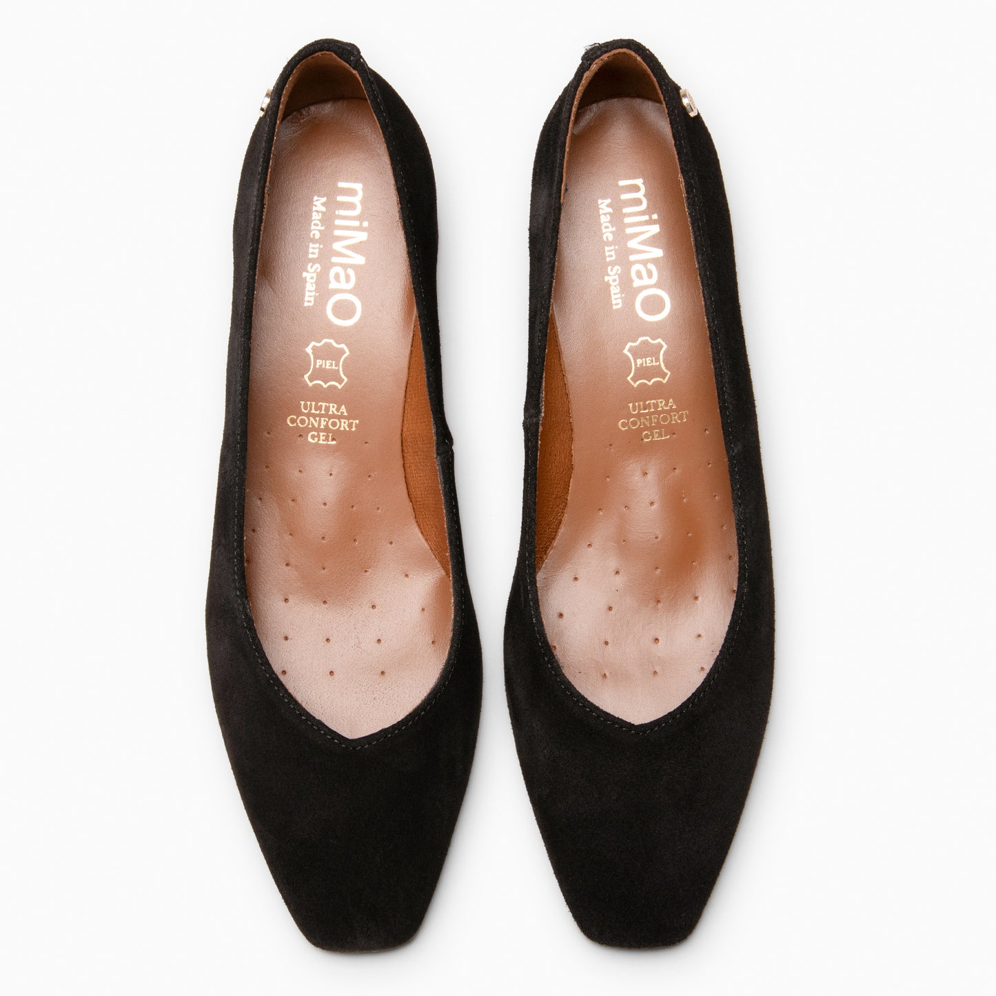 DORI - Zapato de tacón con detalle dorado NEGRO
