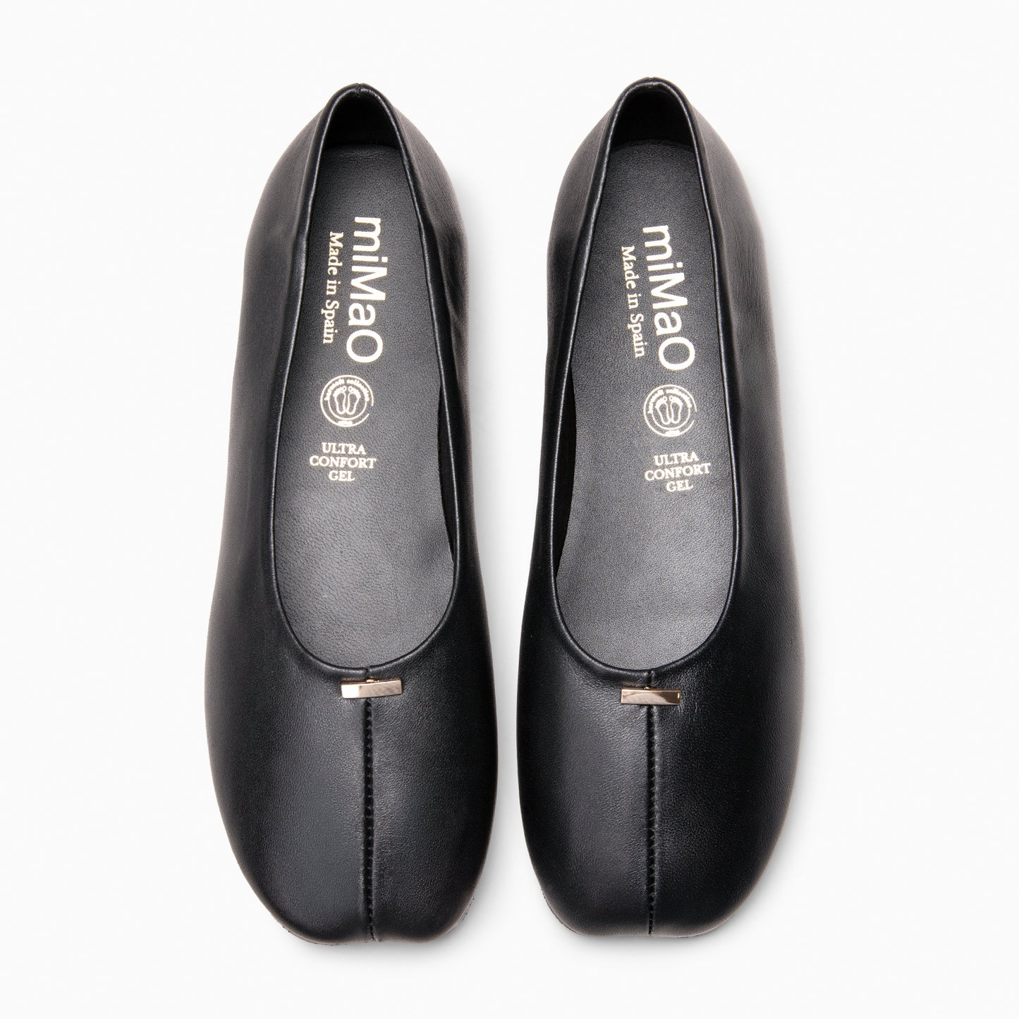 CALA - Bailarinas Baresoft de piel NEGRO