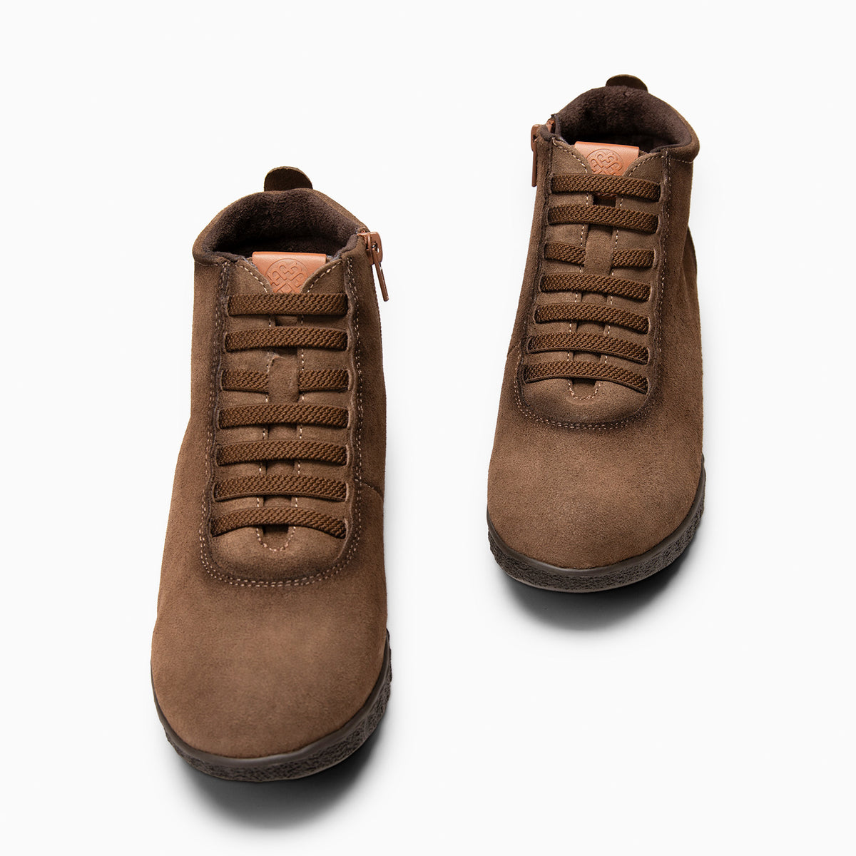FLEXY - Zapatillas abotinadas TAUPE