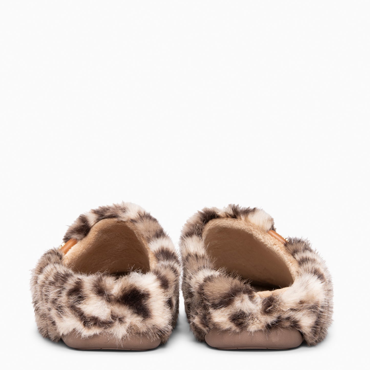 KOMFY DREAMS - Zapatillas de estar por casa ultra suaves LEOPARDO BEIGE