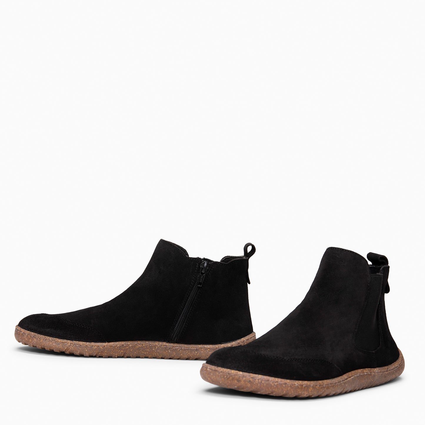 RAIN - Botines Chelsea de ante hidrófugo NEGRO