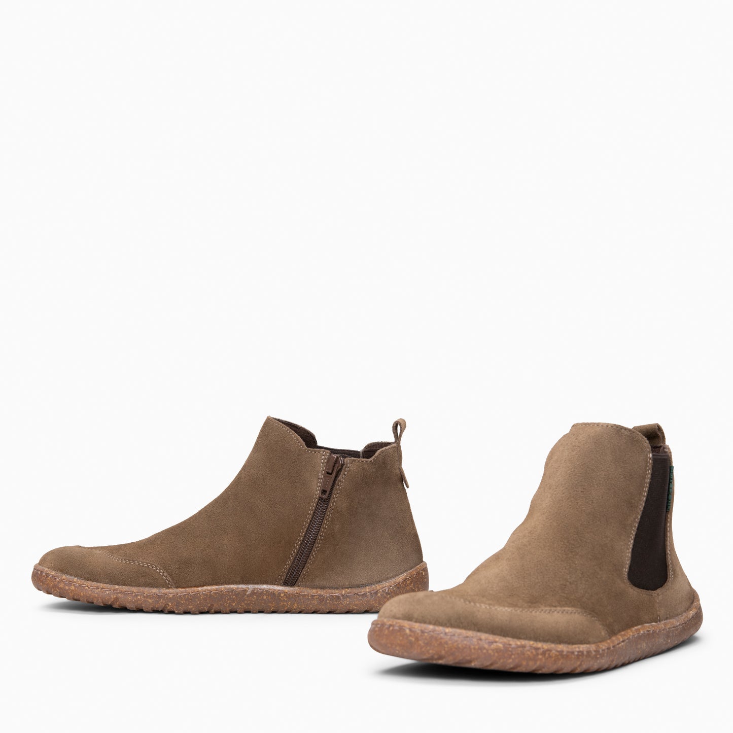 RAIN - Botines Chelsea de ante hidrófugo TAUPE