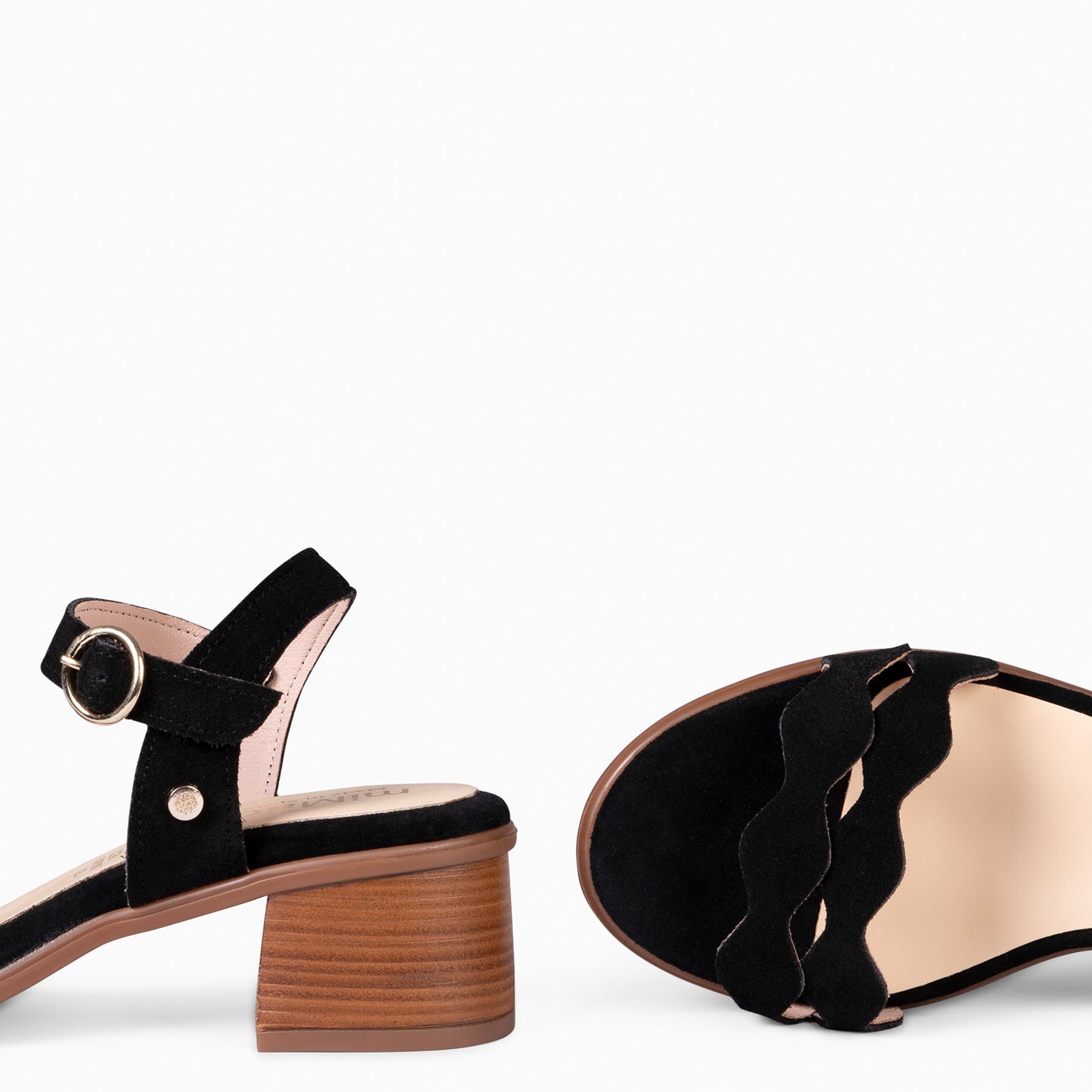 LETY - SANDALIA DE TACÓN DE VESTIR NEGRO