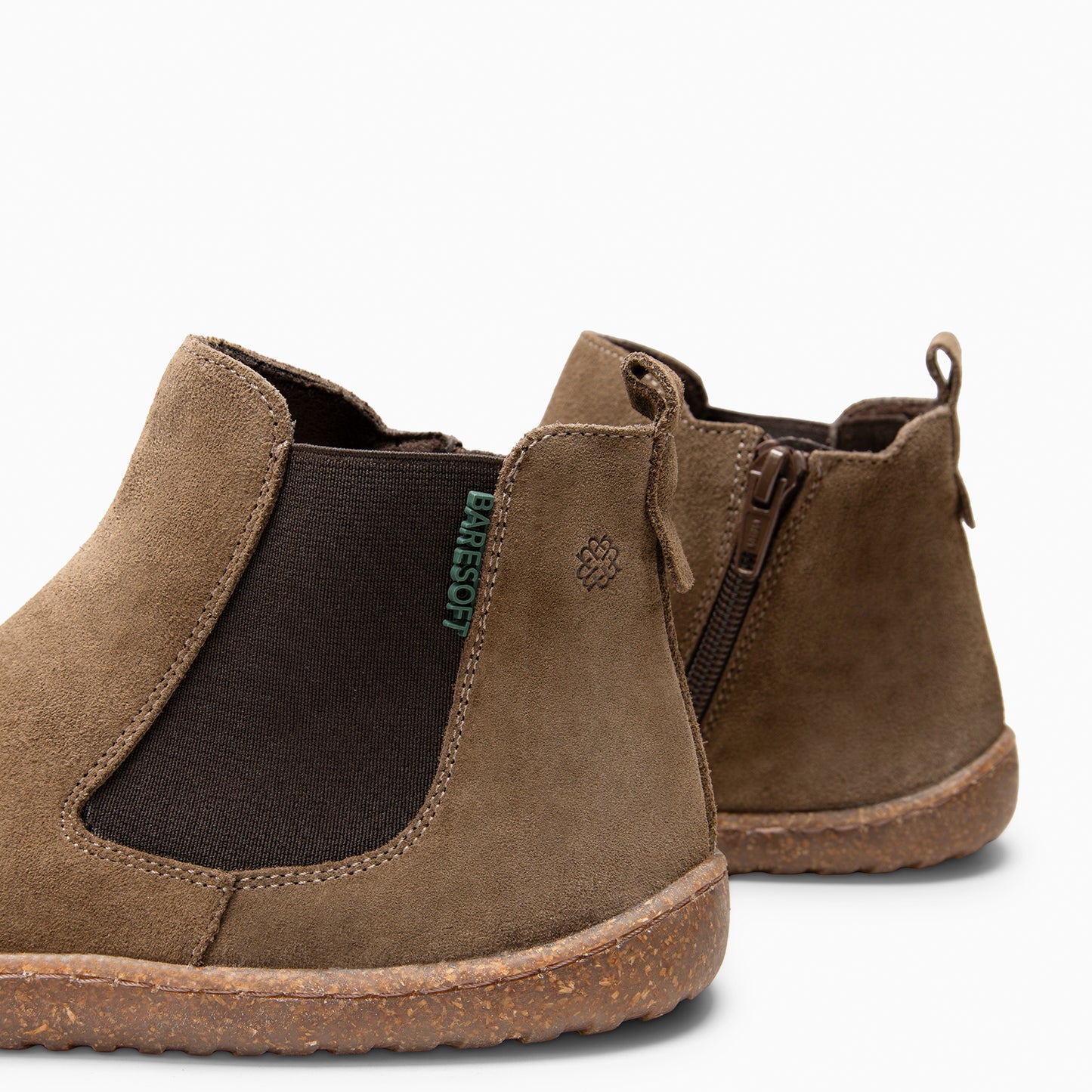RAIN - Botines Chelsea de ante hidrófugo TAUPE