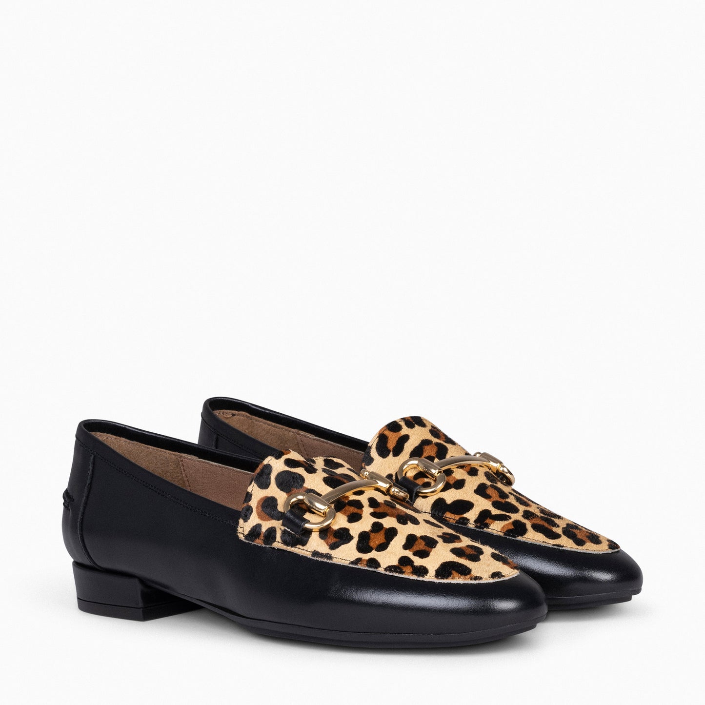 STYLE WILD - Mocasines de mujer con estampado LEOPARDO