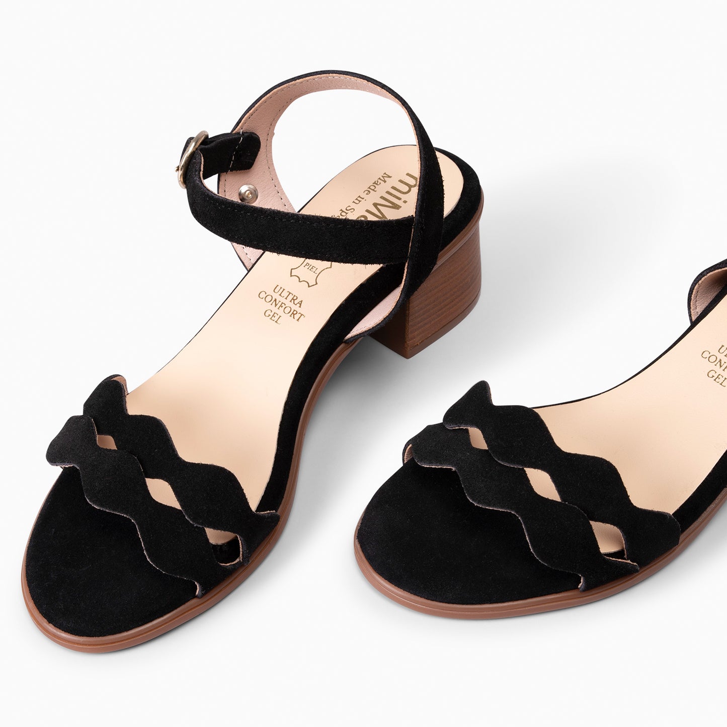 LETY - SANDALIA DE TACÓN DE VESTIR NEGRO