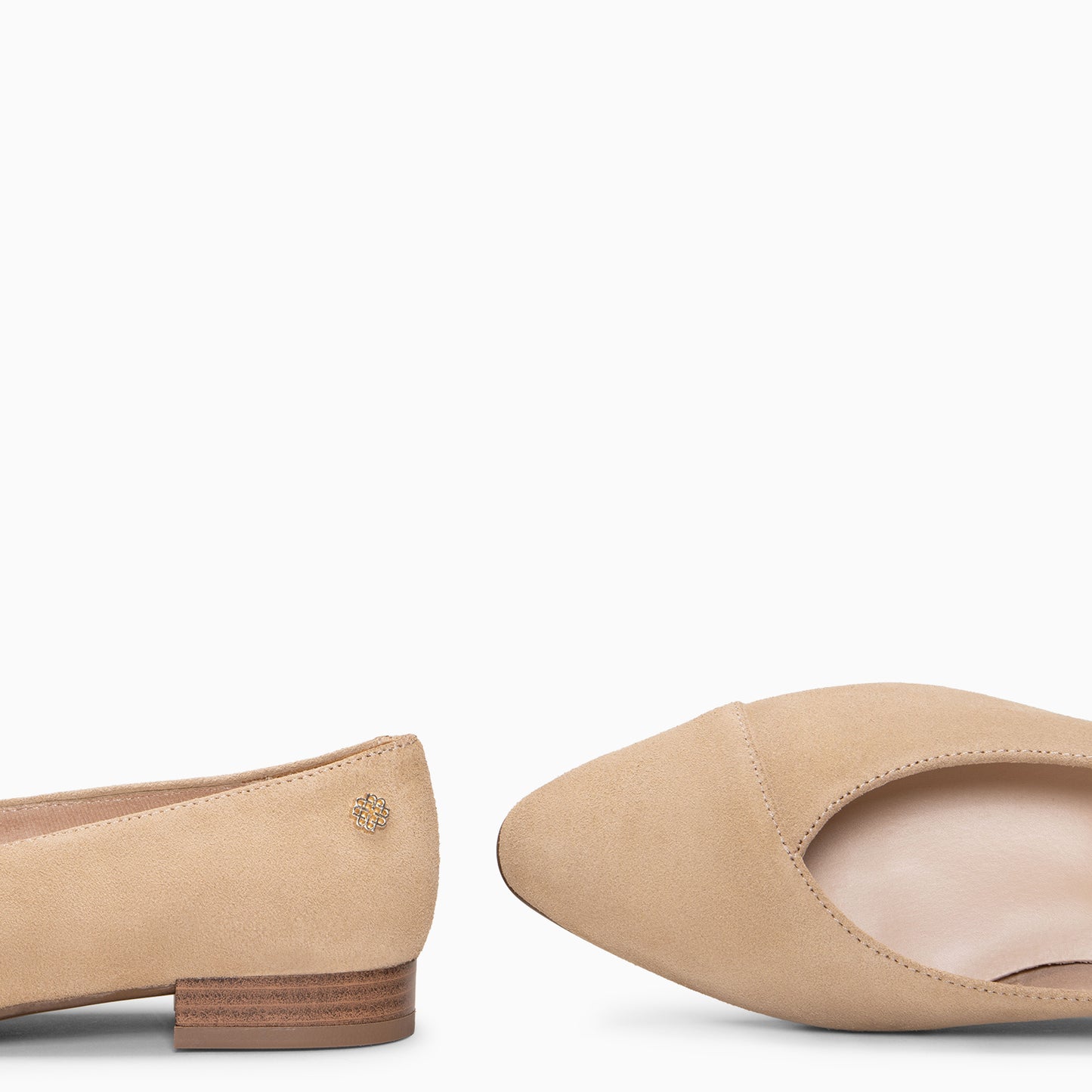 MARIE - Zapatos de tacón Bajo de punta fina BEIGE