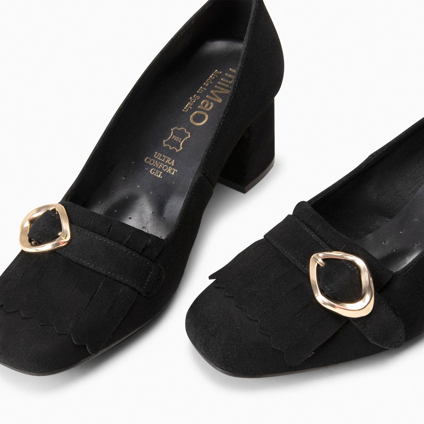 SISSI – Mocasines de tacón ancho NEGRO