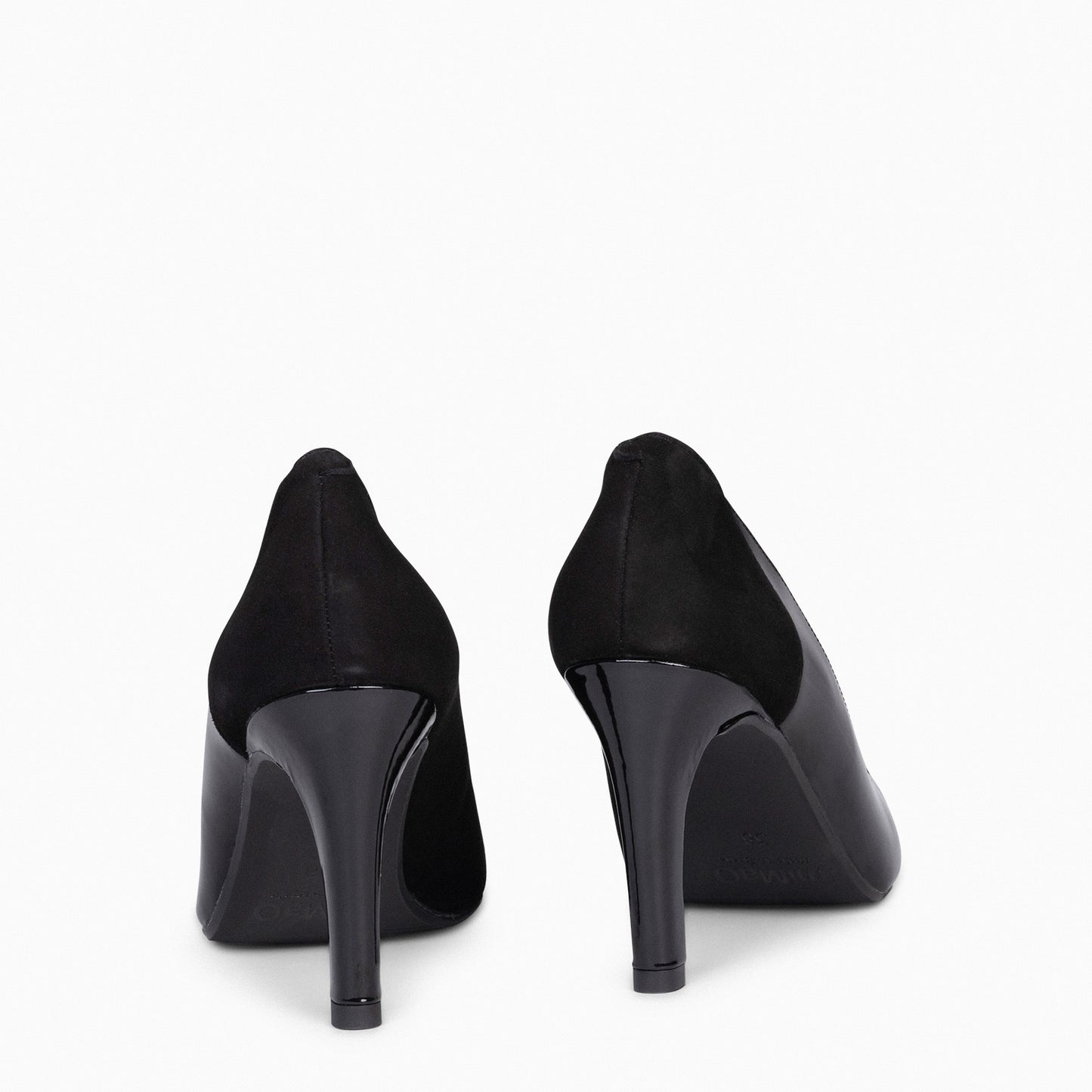 GLAM - Zapatos de tacón alto para mujer CHAROLNEGRO