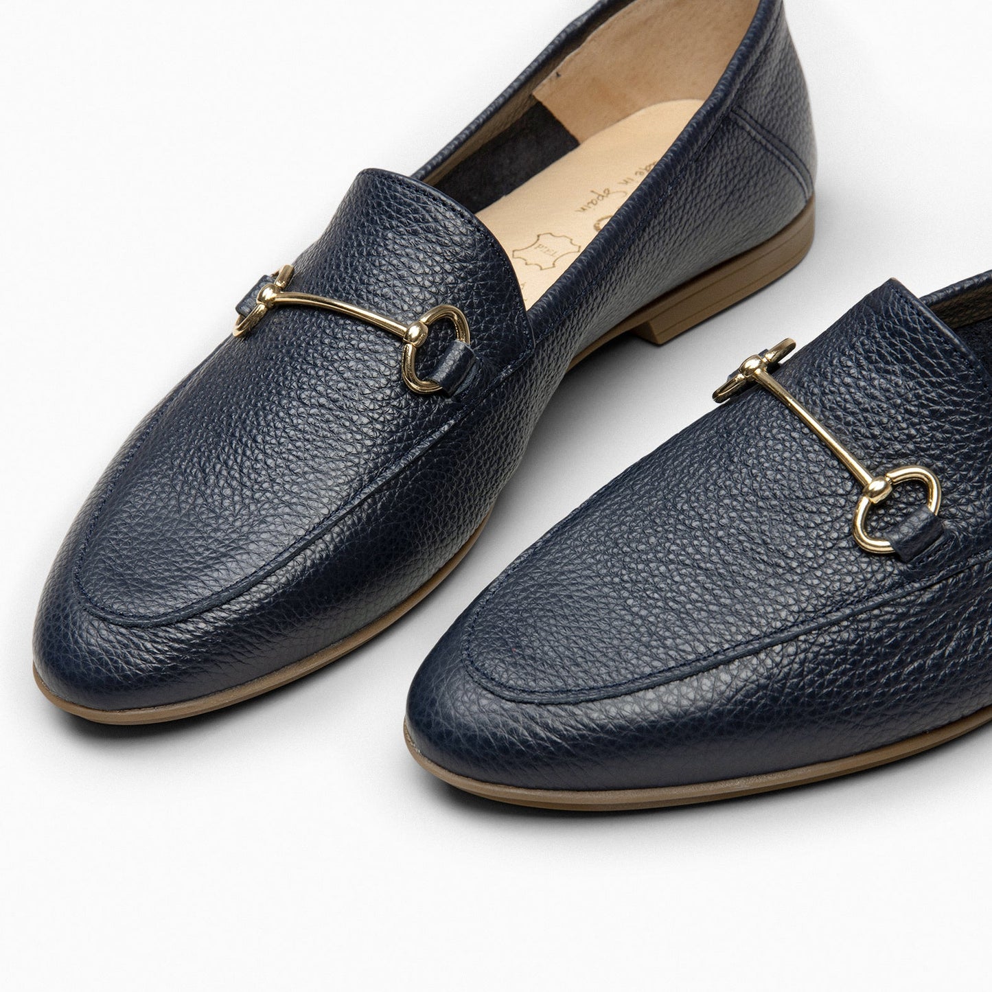 STYLE – Mocasines planos con adorno metalizado MARINO