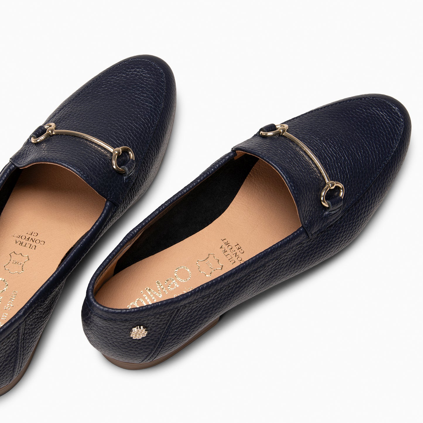 STYLE – Mocasines planos con adorno metalizado MARINO