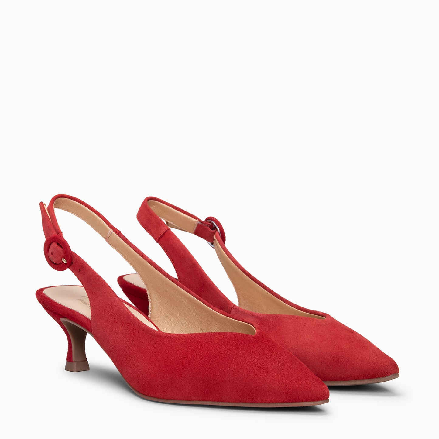 CARMEN – Zapatos de Tacón acampanado ROJO