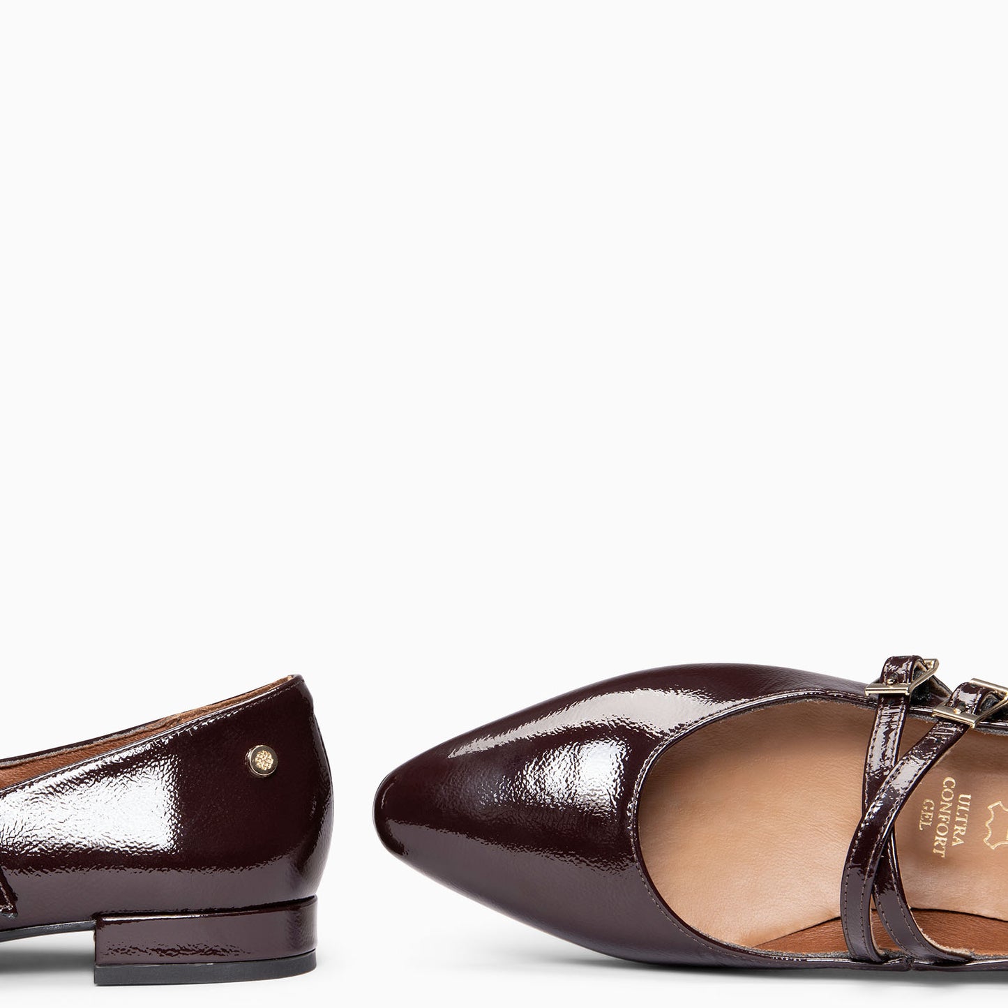 ALANA - Merceditas con tacón bajo BURDEOS