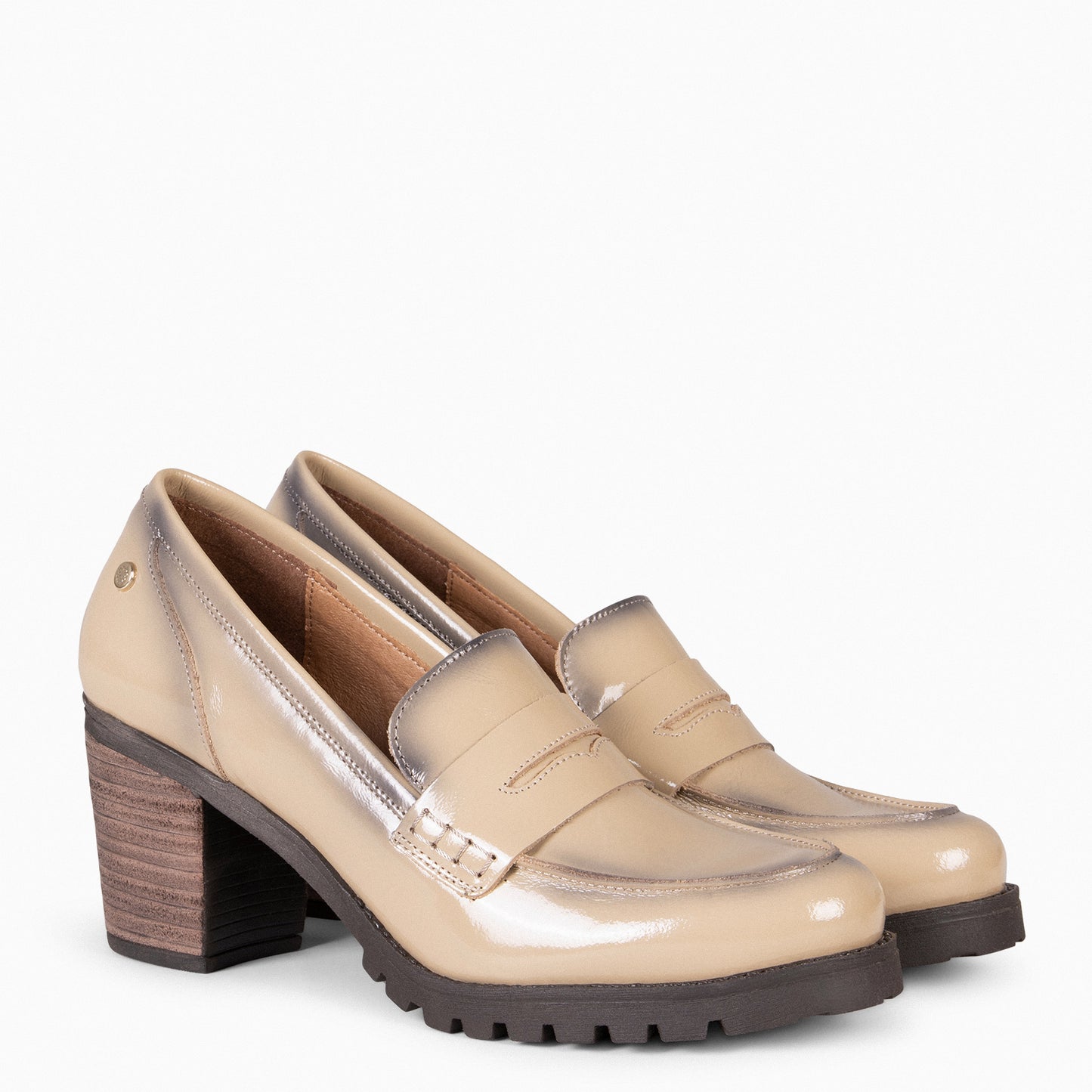 TREND S - Mocasines con tacón BEIGE