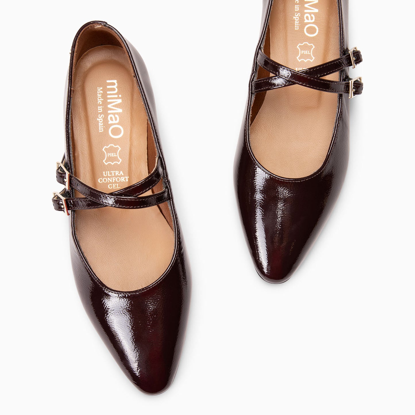 ALANA - Merceditas con tacón bajo BURDEOS