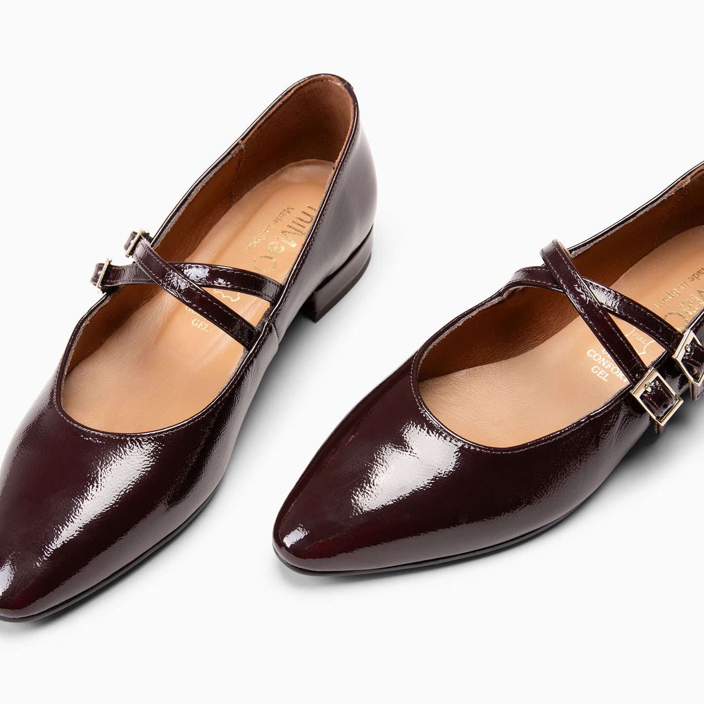 ALANA - Merceditas con tacón bajo BURDEOS