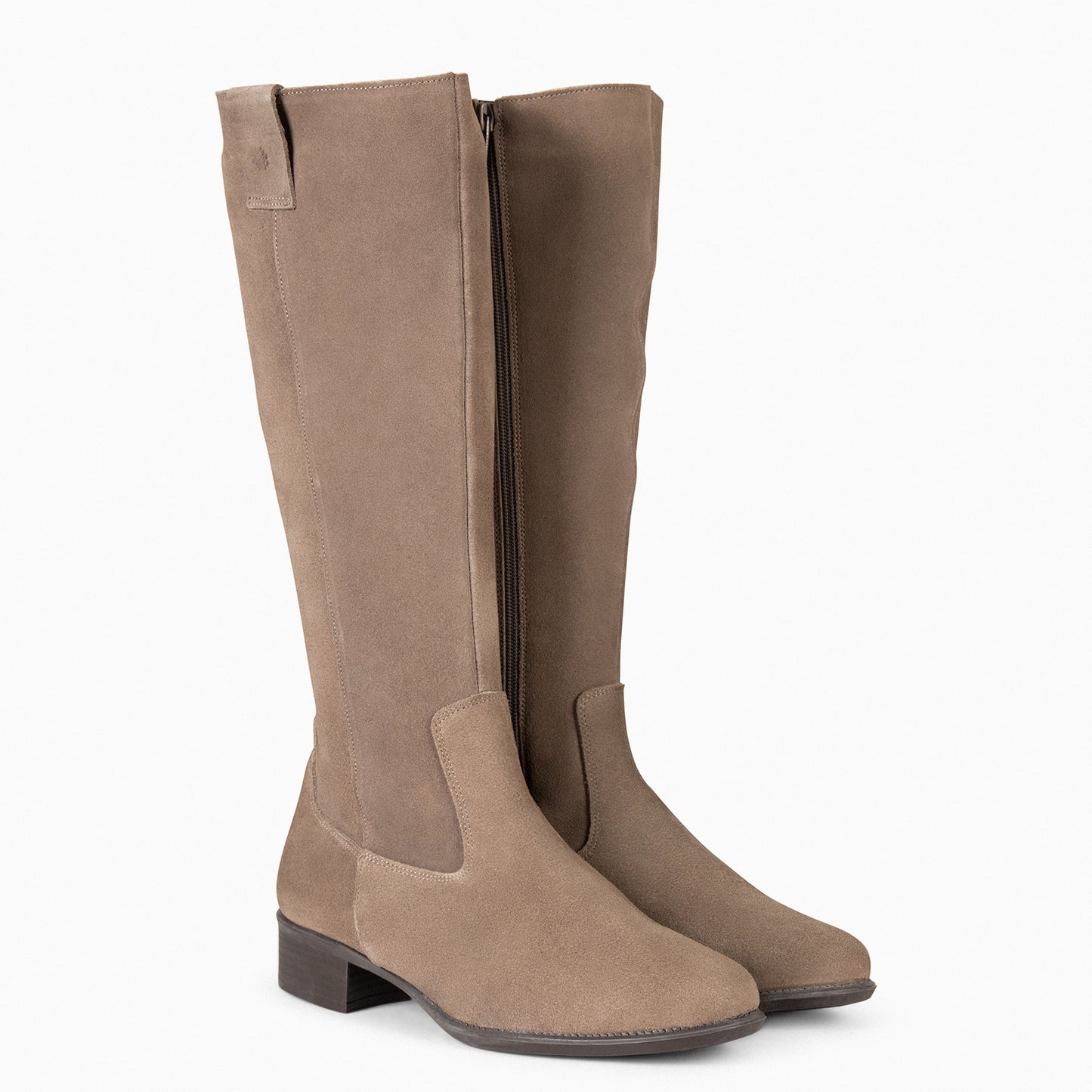 TEXAS - Bottines à petit talon TAUPE