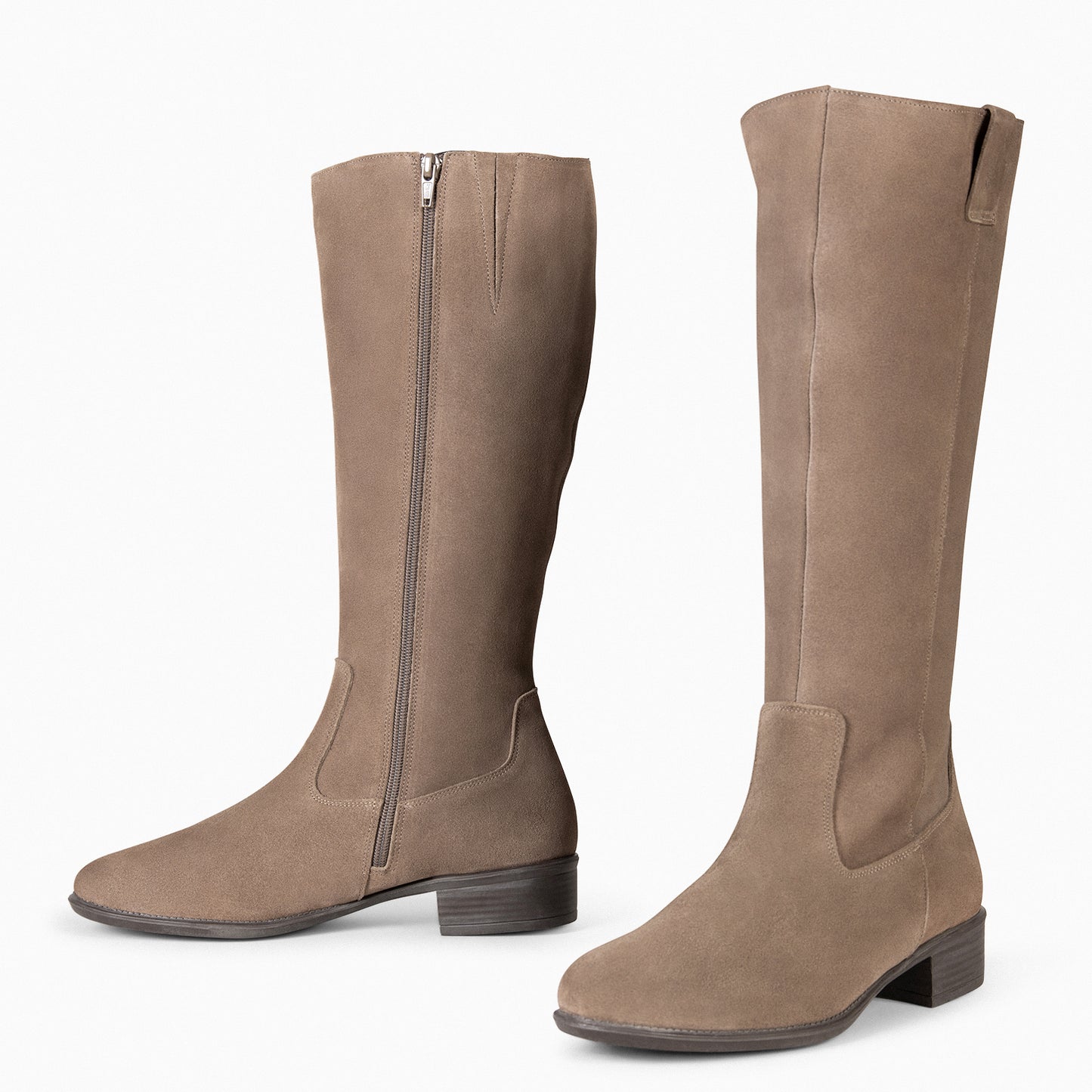 TEXAS - Bottines à petit talon TAUPE