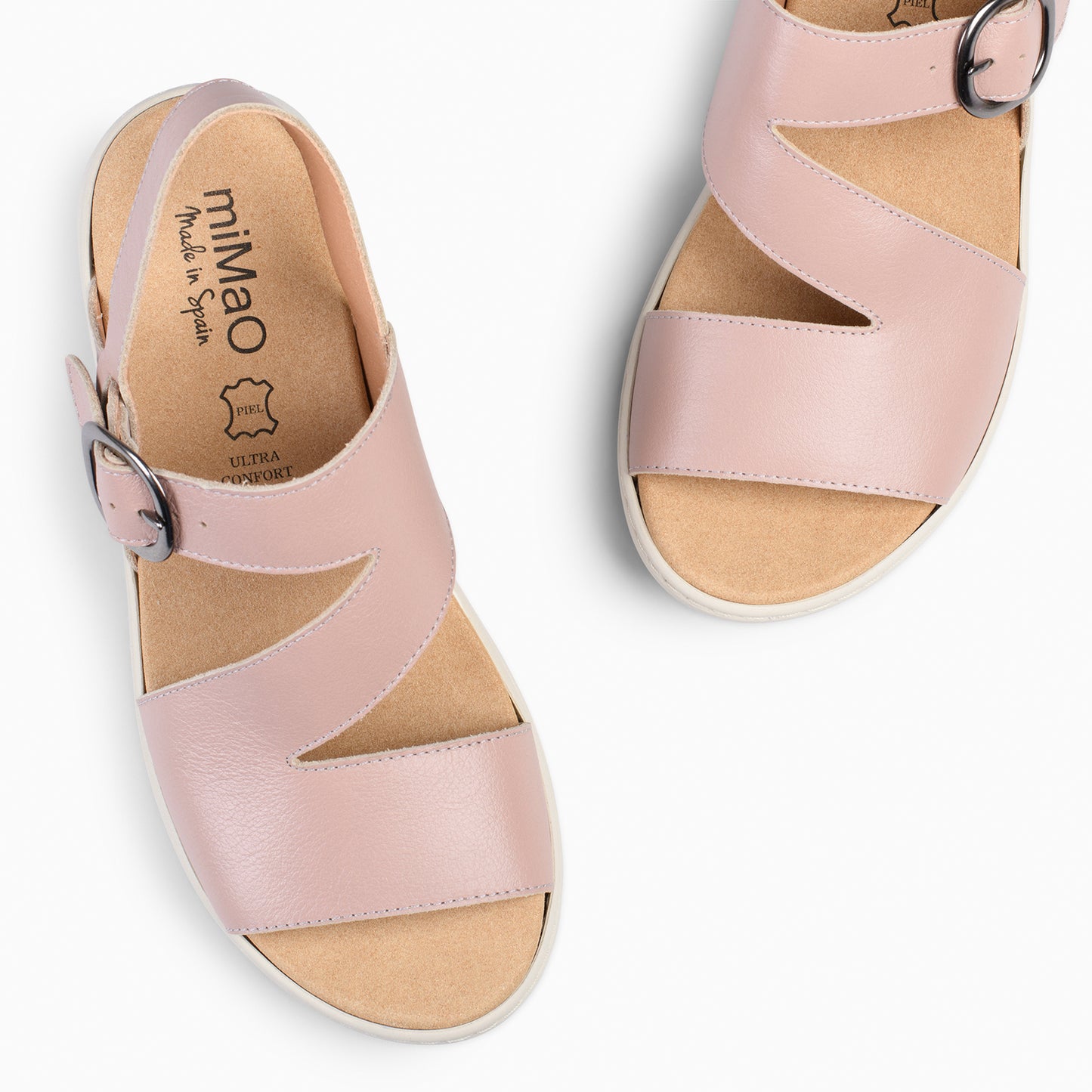 NATURA – Sandalias con plantilla Extraíble NUDE