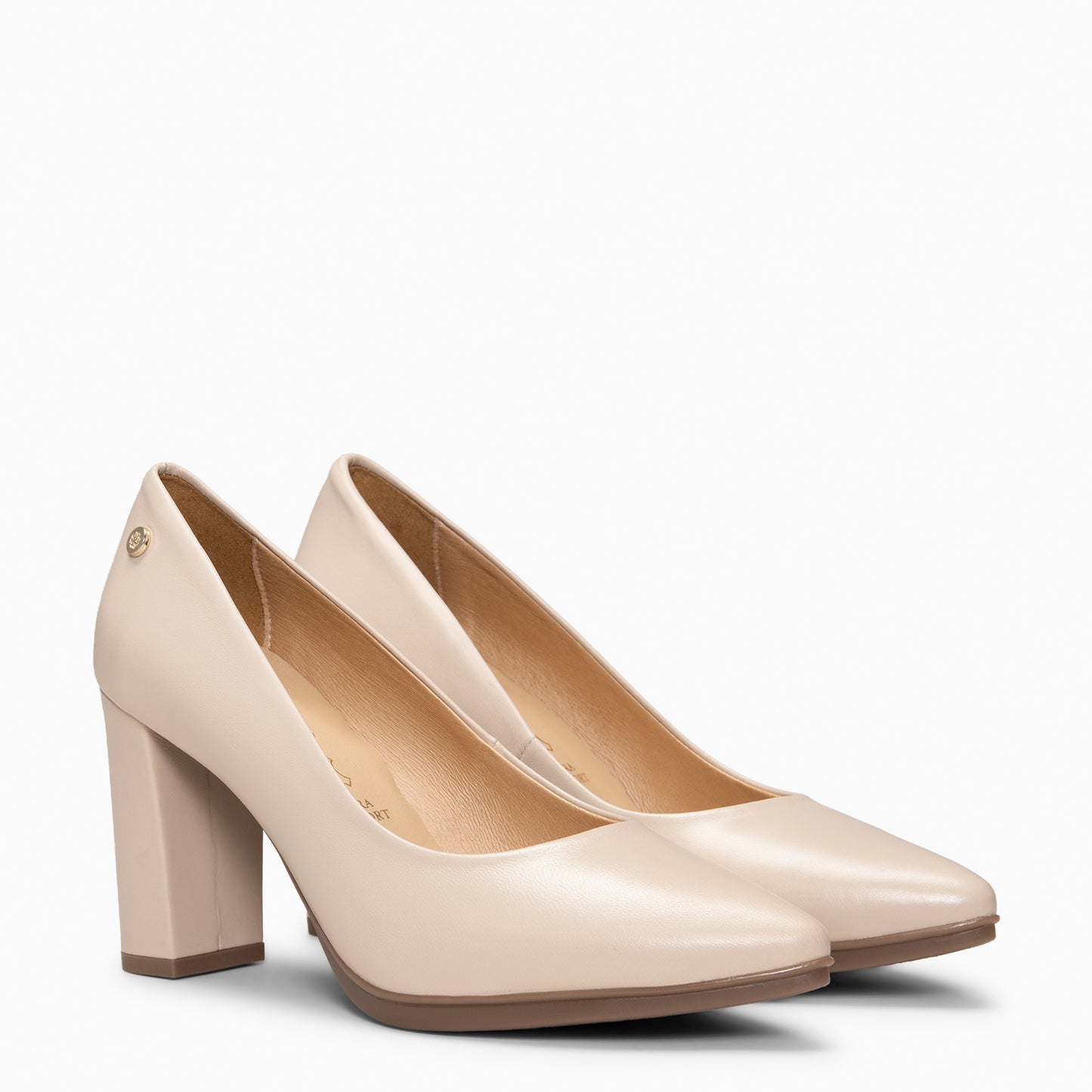 URBAN SALON - Zapatos de tacón alto en napa BEIGE