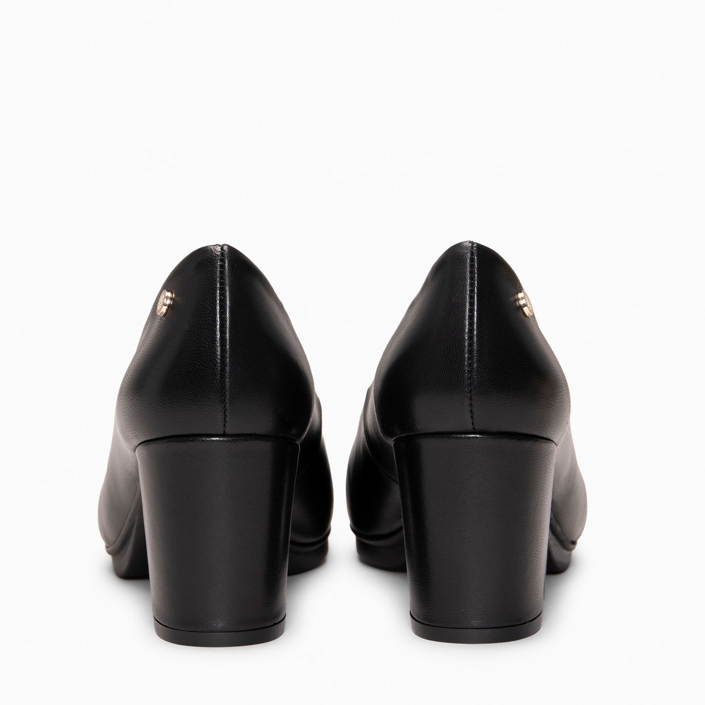 URBAN S SALON - Zapatos de tacón medio de napa NEGRO