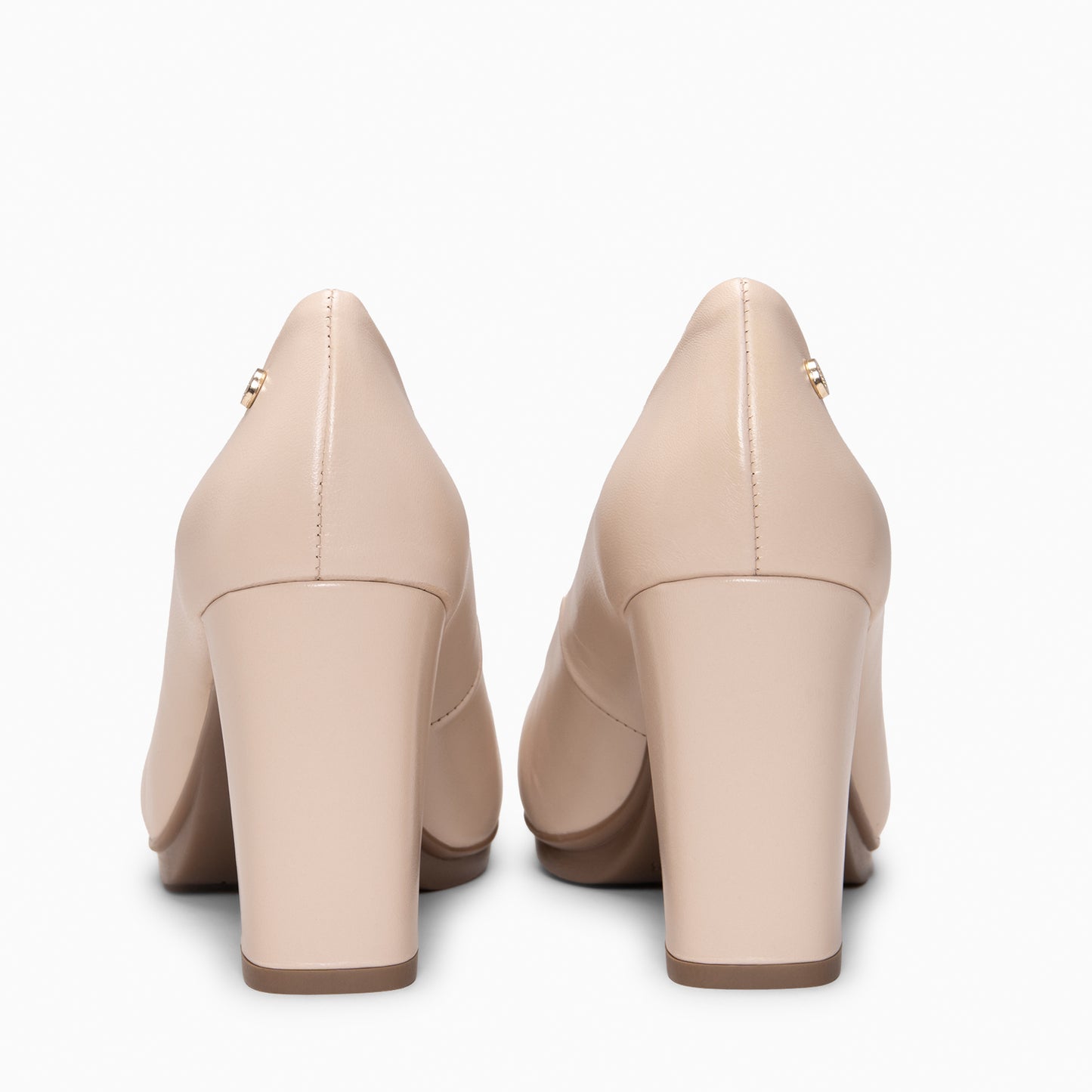 URBAN SALON - Zapatos de tacón alto en napa  NUDE