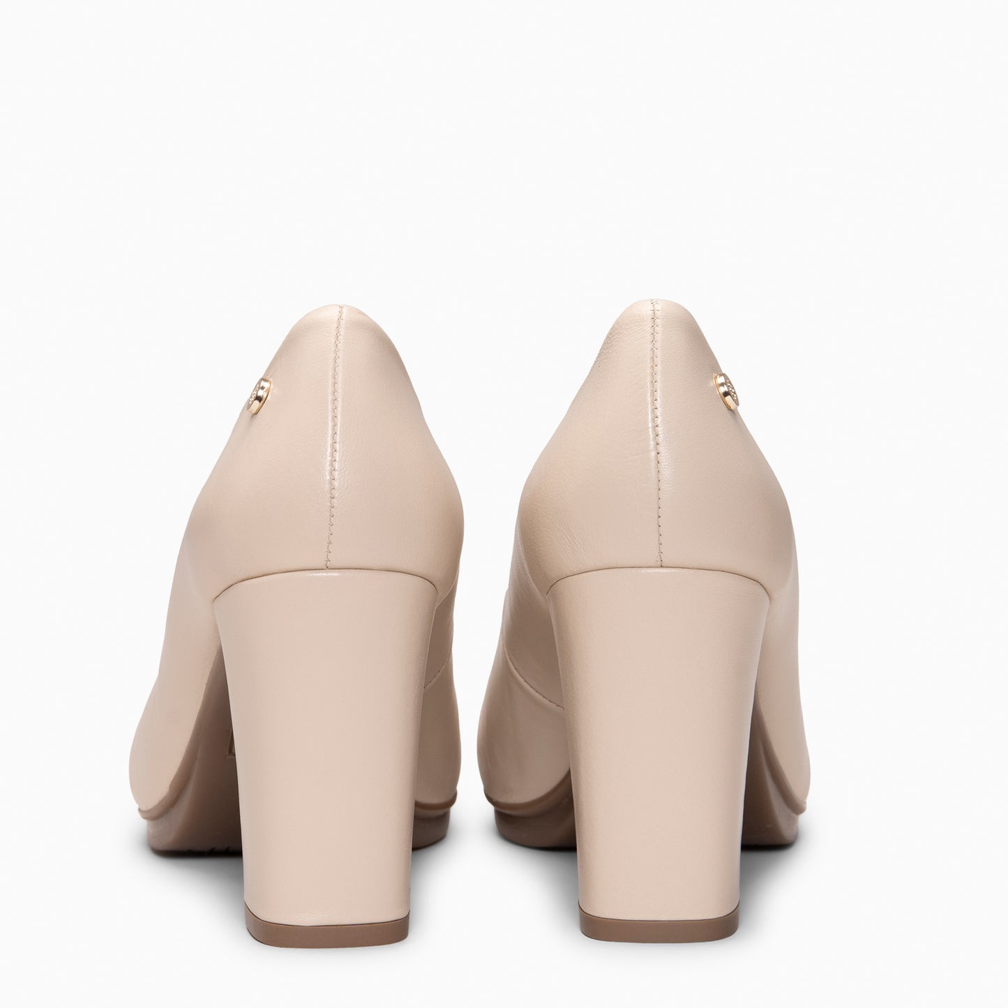 URBAN SALON - Zapatos de tacón alto en napa BEIGE